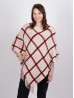 Plaid Patterned Fashion Poncho